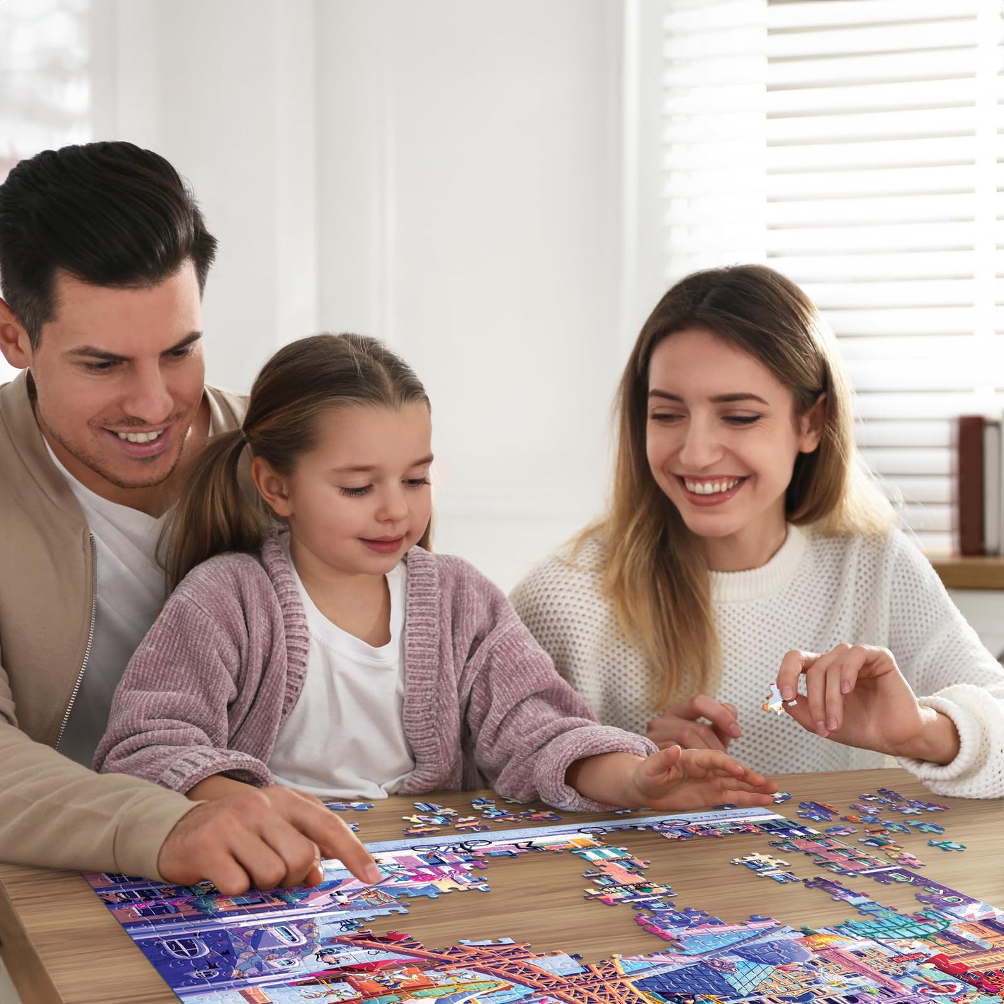 Boardwalk Paris 1000 Piece Jigsaw Puzzle Fun France Landmarks Puzzles with Premium Box, Gift for Adults and Family 19"x26"