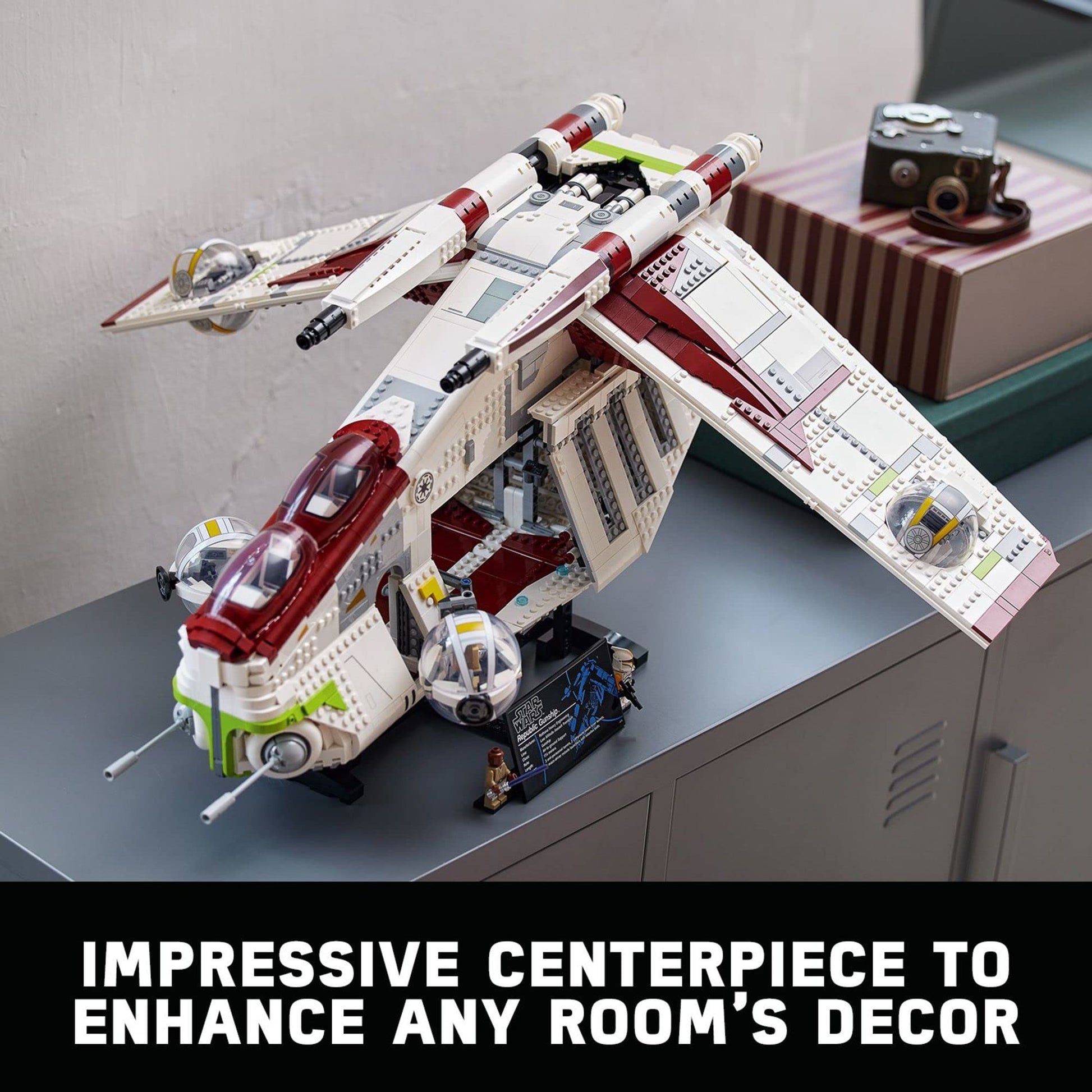 Lego Star Wars Republic Gunship 75309 UCS Display Model Kit for Adults to Build, Ultimate Collector Series, Office or Home Decor Gift Idea