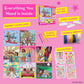 Barbie® Gem Sticker Kit for Kids Ages 4-8 - 8 Gem Sticker Art Stitch Cards with Satin Ribbons | Barbie Arts and Crafts, Craft Kit for Girls