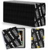 Ding Defend 110-Pack Trading Card Protector Shipping - 3.5 x 4.5 Inch Black Hobby Card Shipping Supplies w/Rounded Corners, Lightweight & Reusable for