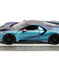 Jada Pink Slips 1:24 W7 2017 Ford GT Die-Cast Car, Toys for Kids and Adults (Metallic Purple/Blue)