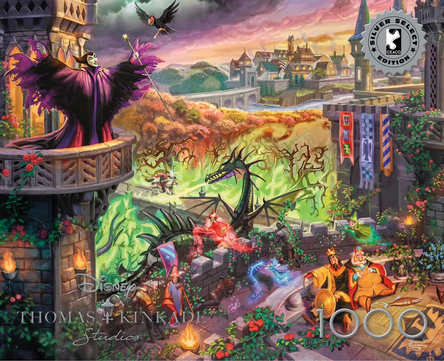 Buffalo Games - Thomas Kinkade Disney - Maleficent - 1000 Piece Puzzle