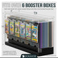 Dinavio Crafthouse 6-Slot Booster Pack Dispenser with Black Base - Fits 240 Booster Packs for Dispensing - Compatible with TCG Trading Card Boosters