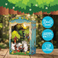 Hands Craft Moomin Moominous Dance Party Book Nook Kit - Fun 3D Puzzle with Touch LED Lights - DIY Wooden Craft Kit for Bookshelf Decor & Gifts