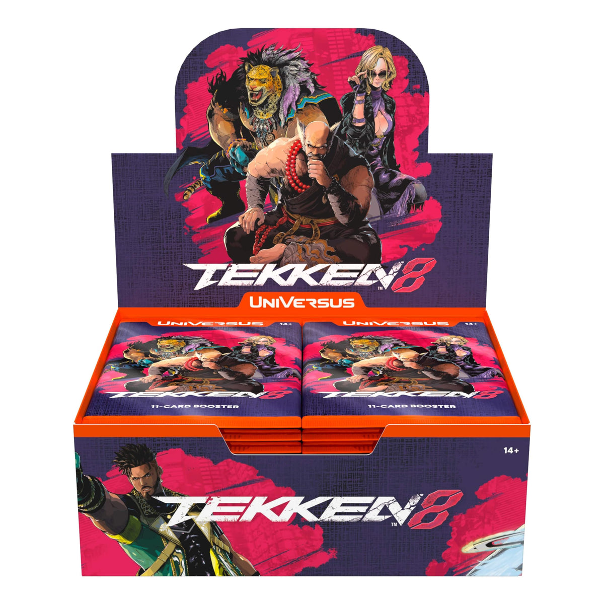 UVS Games UniVersus Tekken 8 Booster Display - 24 Packs, 11 Cards Per Pack, English Collectible Trading Card Game