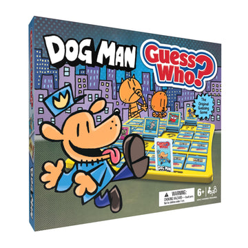 Guess WHO? Dogman Board Game, Featuring Lil’ Petey, Piggy and More, Family-Friendly Children's Mystery Game of Deduction, 2 Players, Ages 6 & Up