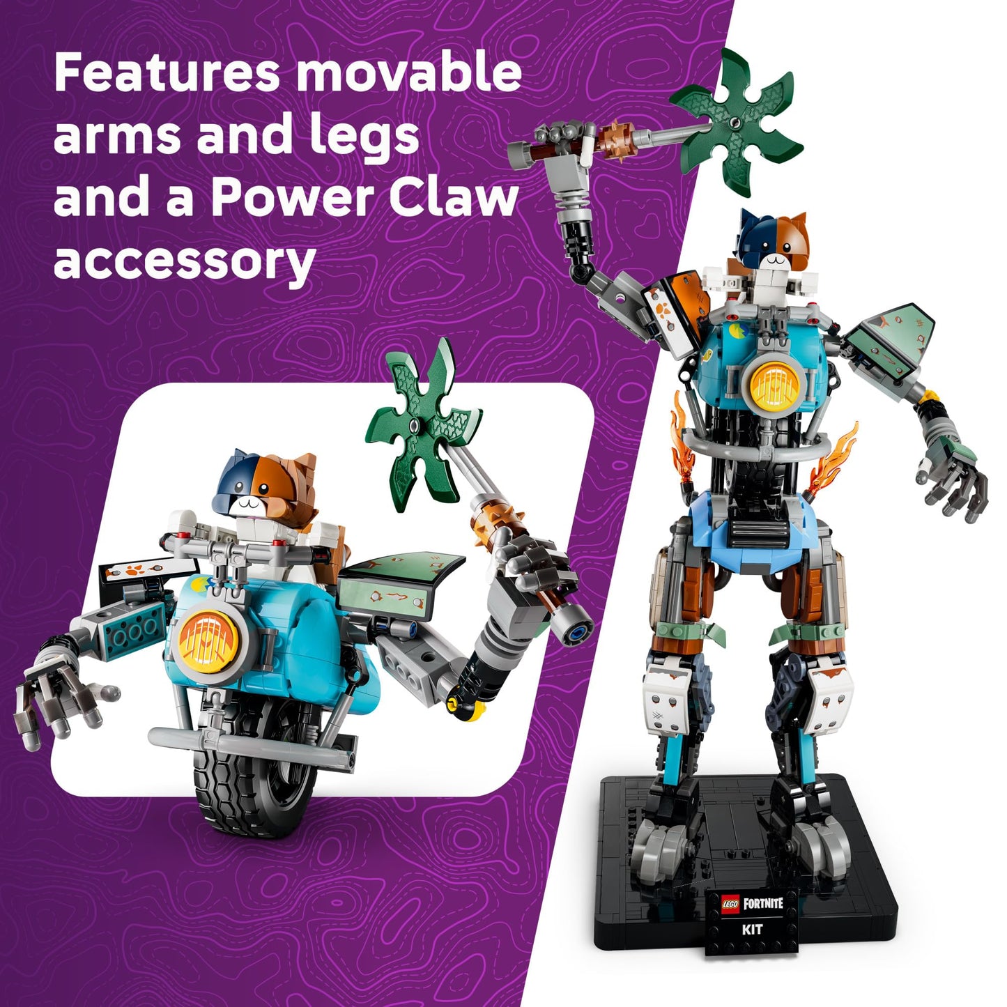 LEGO Fortnite KIT - Building Toy for Boys & Girls, Ages 12+ - Fortnite Toy for Kids - Mech Action Figure with Posable Arms - Bedroom Decor for Fans