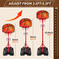 Kids Basketball Hoop for 3 4 5 6 Year Old Stand Adjustable Height 3.5ft-5.3ft Toddler Boy Basketball Hoop Indoor Mini Basketball Hoops Goal Ball Games