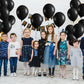 40Pcs Galaxy Balloons for Boys Galaxy Birthday Party Decorations Outer Space Themed Party Supplies Black Star Latex Balloon Garland Black and White