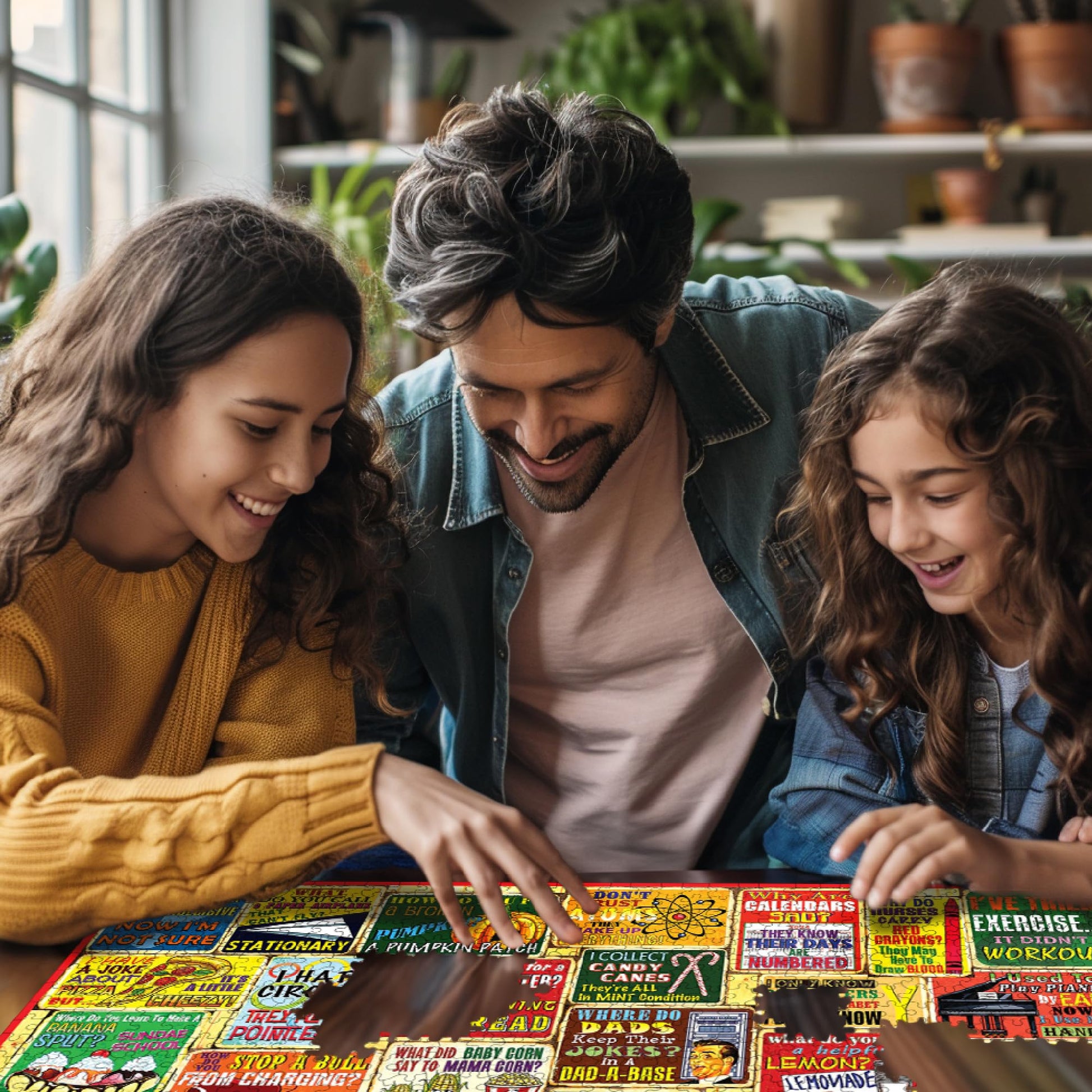 White Mountain 1000 Piece Jigsaw Puzzle Fathers Day Humor, Dad Jokes