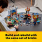 LEGO Creator 3 in 1 Medieval Castle Toy, Transforms from Castle to Tower to Marketplace, Includes Skeleton and Dragon Figure, with 3 Minifigures and