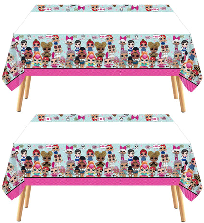 Ananju 2pcs Children Birthday Party Tablecloth Table Cover,Children Birthday Supplies Decorations (3)