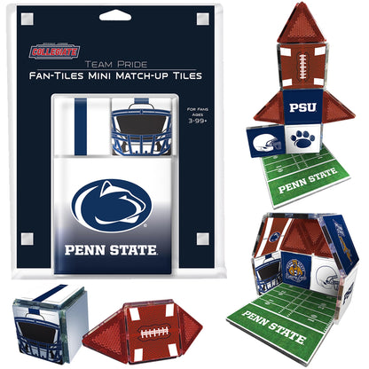 CreateOn NCAA Fan-Tiles Magnetic Match-Up Tiles for Penn State Nittany Lions Fans, 17-Piece Building for Kids & Adults, Officially Licensed NCAA Team