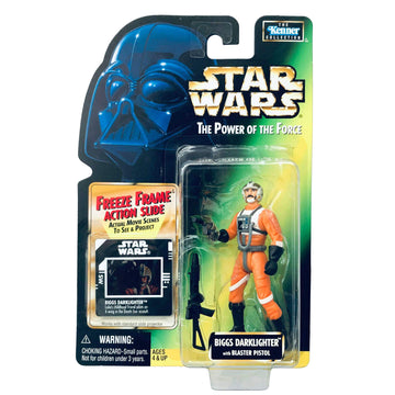 Star Wars, The Power of the Force Freeze Frame, Biggs Darklighter Action Figure, 3.75 Inches