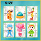 ZXHGWWHS 7-Piece Animated Set Featuring Loula and Elly 2.6 Inch PVC Action Figures for Collectors Display and Decor
