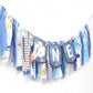 Outer Space High Chair Banner - Planets Astronaut Rocket 1st Birthday Decorations,Space First High Chair One Banner Party Decor,First Trip Around Sun