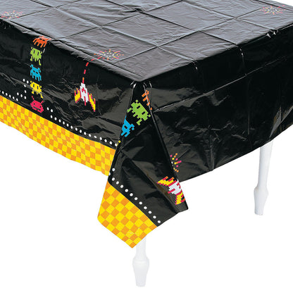 Fun Express 80's Party Plastic Tablecloth- Party Supplies - 1 Piece