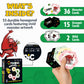 Groopic Monster's Style - Award-Winning and Fun Twist on The Beloved Rummy Game. Board Games for Kids 8-12 & Families, Innovative Rummy Card Game Set