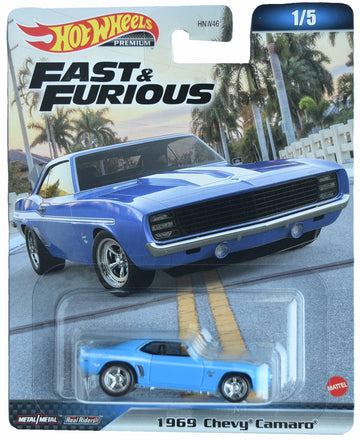 Hot Wheels 1969 Chevy Camaro, Fast & Furious 1/5 [blue]