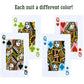 Let's Play Bridge | 6 Decks of Colorful, Watercolor Inspired Floral Playing Cards | Special Low-Vision 4-Color Index! | Classic Family Game Includes