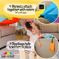 Tote a Fort Original XL Blanket Fort Building Kit - Portable Playhouse Play Tent Fort - Indoor & Outdoor Toy Set for Ages 4-12+ - STEM Toy - 4 Blanket