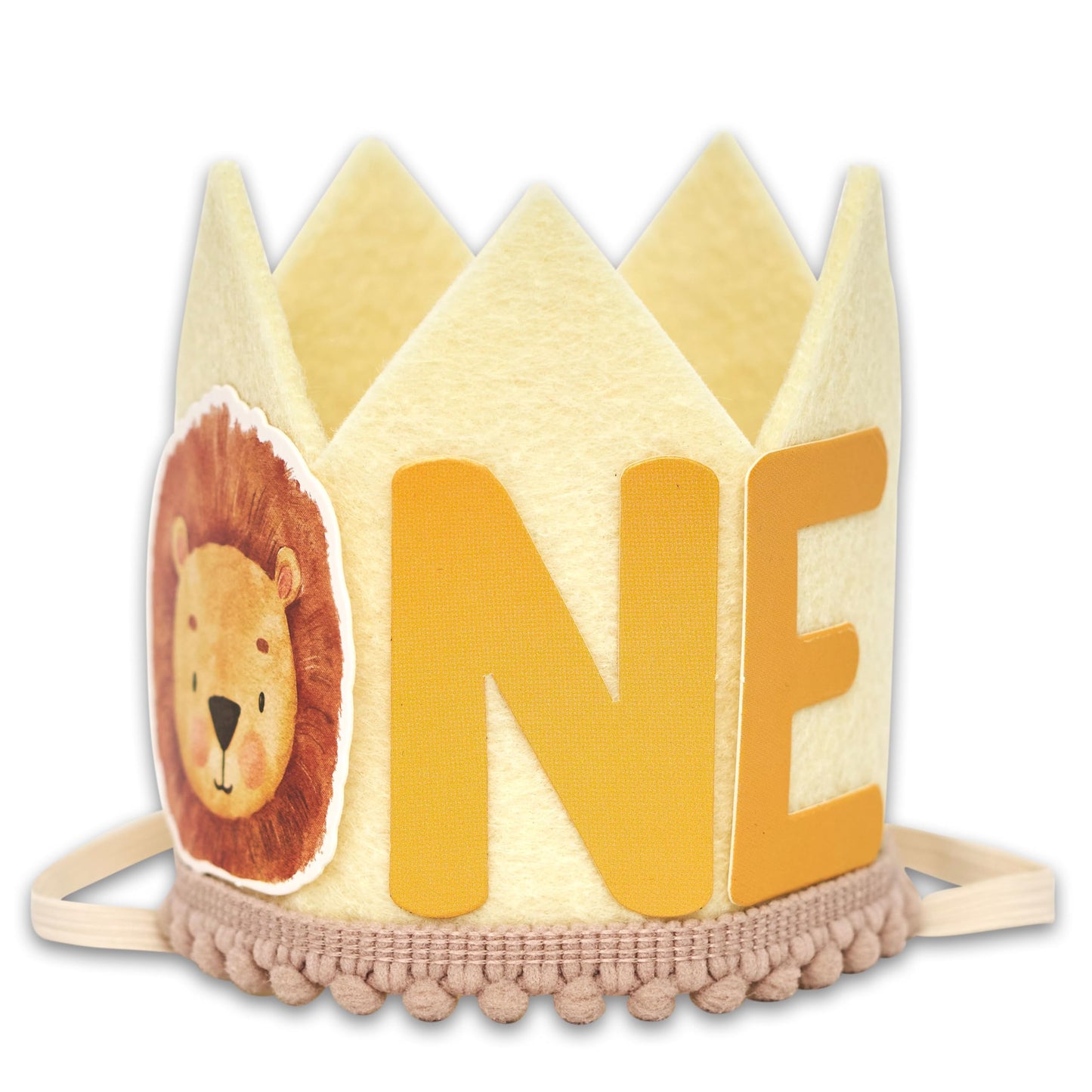 QIANGDAGSI Lion Theme 1st Birthday Crown