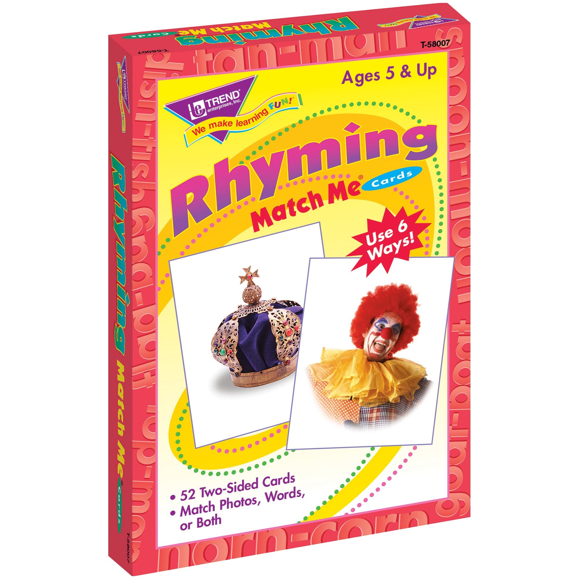 Trend Enterprises, Inc. Rhyming Words Match Me Cards