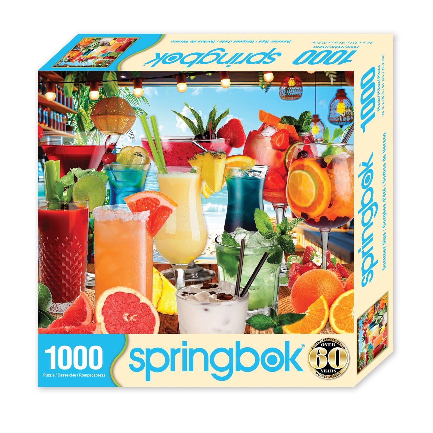 Springbok Summer Sips 1000 Piece Jigsaw Puzzle for Adults