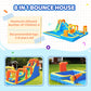 Inflatable Bounce House with Water Slide, Kids Bouncy Castle for Backyard, Outdoor Water Park, Bouncy House Party Fun, Inflatable Slide and Pool Ages