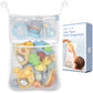Jool Baby Bath Toy Storage Bag - Mesh Holder for Kids Bathtub Toys - Suctions to Wall, Machine Washable