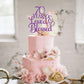 AHAORAY 70 Years Loved Cake Topper - Deep Purple Glitter 70th Birthday Cake Decorating Supplies, Perfect for 70th Anniversary or Birthday Photo Booth