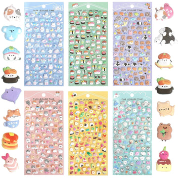 Cute Mini Puffy Stickers 600?, 3D Tiny Micro Bulk Sticker Set for Kids Girls and Adults for Rewards for Phone Cases, otebook, Scrapbooking