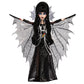 Monster High Doll, Elvira, Mistress of the Dark Collectible in Black Faux Leather Dress with Silvery Batwing Cape and Premium Accessories
