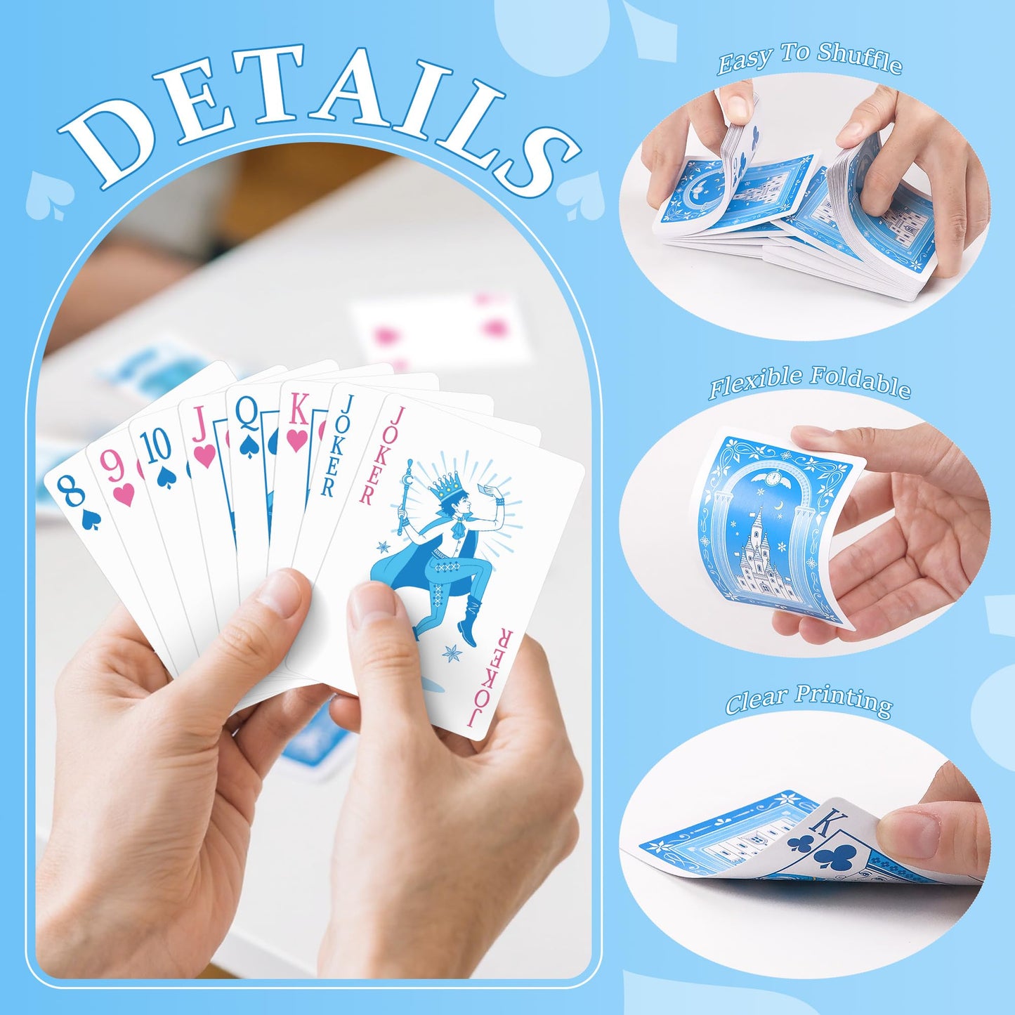 Playing Cards, Castle Themed Playing Cards, Deck of Cards, Standard Poker Cards Set for Family Game Night,Table Card Games,Magic,Blackjack,Themed