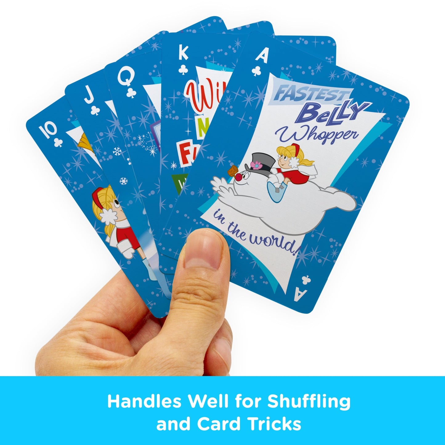 AQUARIUS Frosty the Snowman Playing Cards - Frosty Themed Deck of Cards for Your Favorite Card Games - Officially Licensed Frosty the Snowman