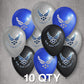 Air Force Balloons-10 Pack-12 Inch Latex Official Party Decor - Havercamp