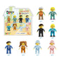 PicassoTiles 8 Piece Magnetic Action Figures Family Character Set Compatible with Magnet Tile Building Blocks STEM Educational Toy for Kids Pretend