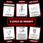 LarzCardz - Weird Drinking Game for Adults - 216 Fun Dare & Challenge Party Cards for Group Game Nights, College, 21st Birthday