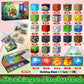Magnetic Blocks - 150 PCS Dinosaur Volcano Forest Castle Set with Light Up Blocks - Kids Classroom Sensory Toy for Toddlers STEM, Construction