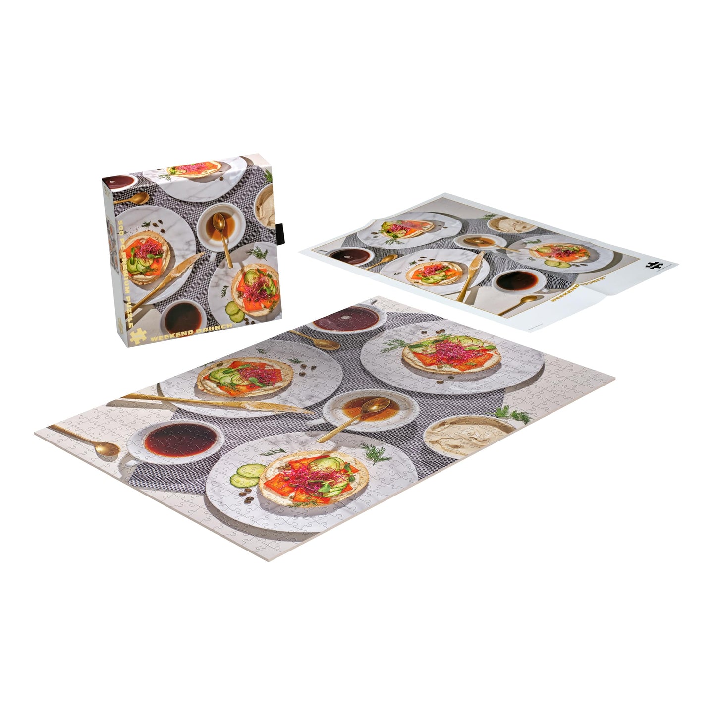 Buffalo Games - Gold - Weekend Brunch - 500 Piece Jigsaw Puzzle for Adults Challenging Puzzle Perfect for Game Nights - Finished Puzzle Size is 21.25