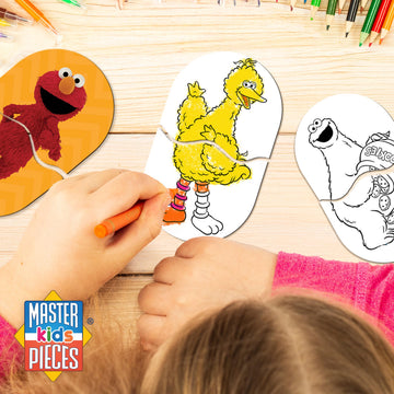 MasterPieces Kids Games - Sesame Street Heads & Toes Matching Game - Fun and Educational - Laugh and Learn