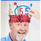 Amscan 251836 Rainbow Birthday Add-Any-Age Crown with Fringe, Multi
