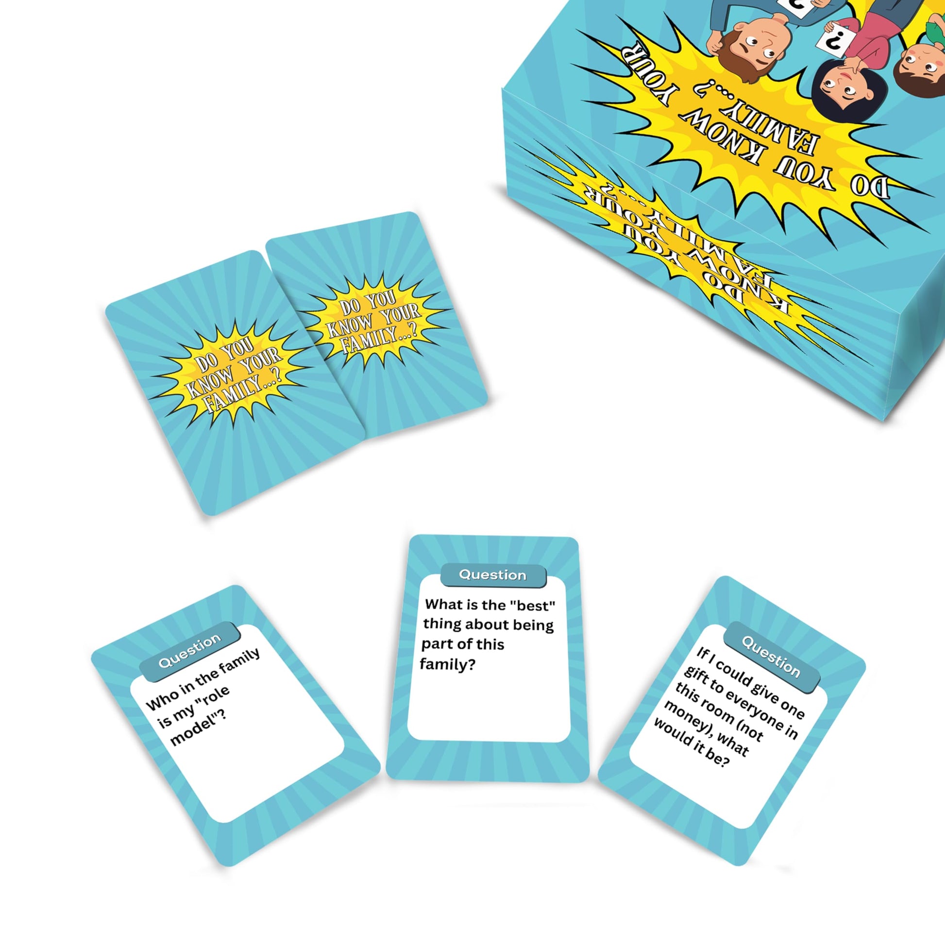 Superious Do You Know Your Family? - Family Question Card Game for Kids, Teens & Adults | 200 Cards Game | Fun Family Game Night, Couples & Travel