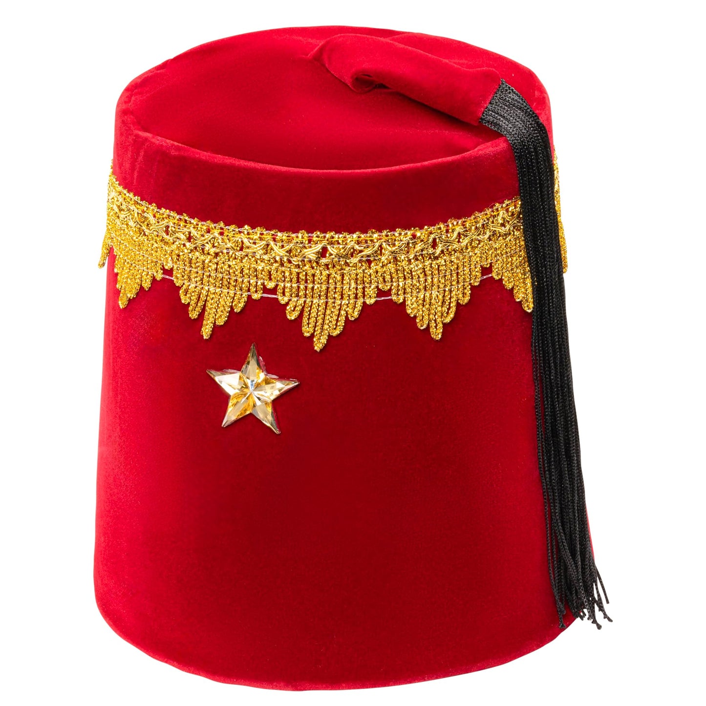 Dress Up America Red Fez Hat - Turkish Costume Hat - Moroccan Tarboosh/Tarboush (Kids)