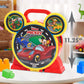 Disney Junior Mickey Mouse Stow ’n Go Garage, Figure and Vehicle Playset, Kids Toys for Ages 3 Up by Just Play