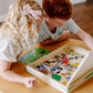 Melissa & Doug Wooden Magnetic Matching Picture Game with 119 Magnets and Scene Cards Magnetic Book Scenes for Kids Ages 3+