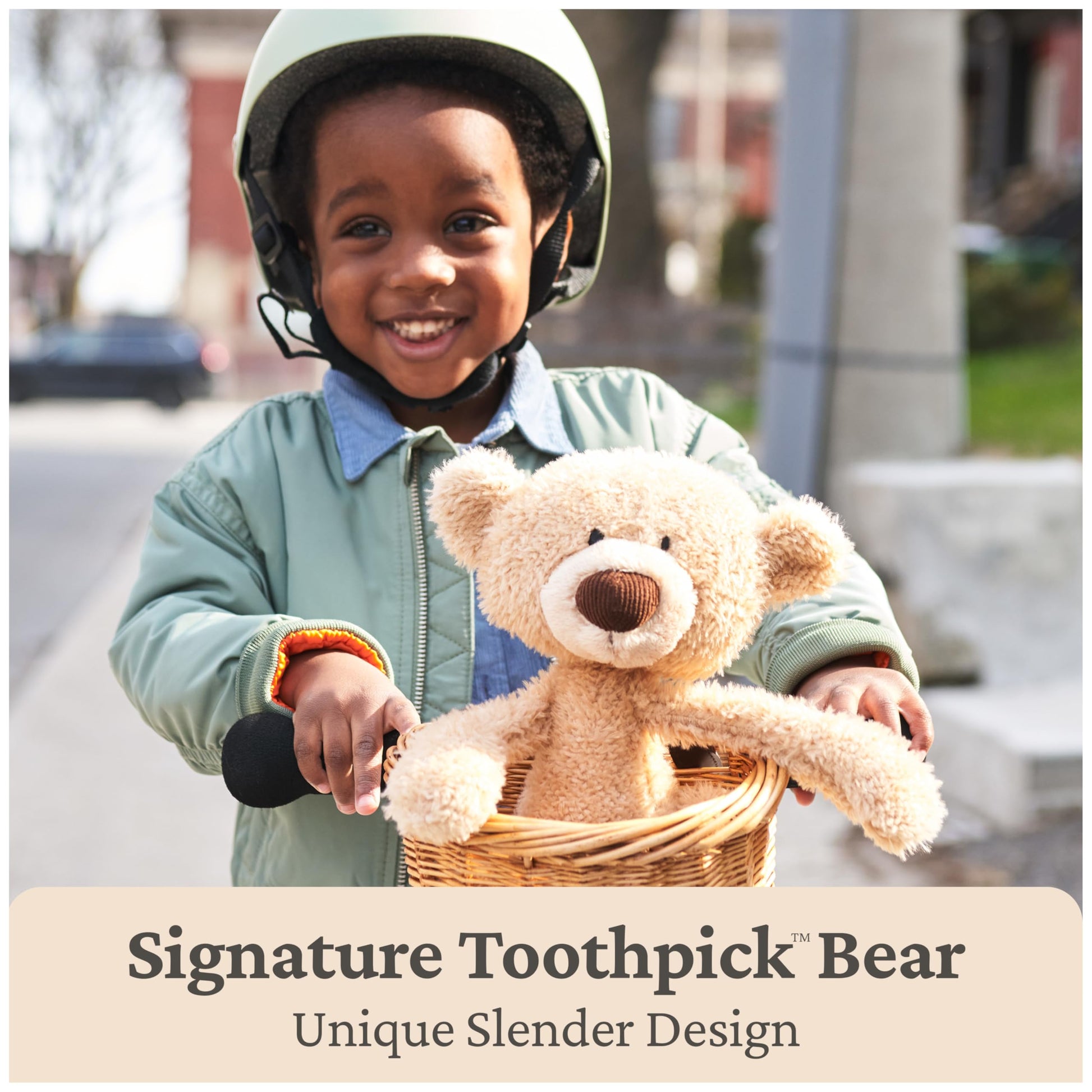GUND Toothpick Cable 15-Inch Teddy Bear Plush Toy, Ages 1+