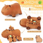 Achwishap 5PCS Capybara Plush Family Set, Capybara Stuffed Animal with Mommy & 4 Babies, 18” Soft Huggable Plushie Cute Pillow Toys Decor, Birthday