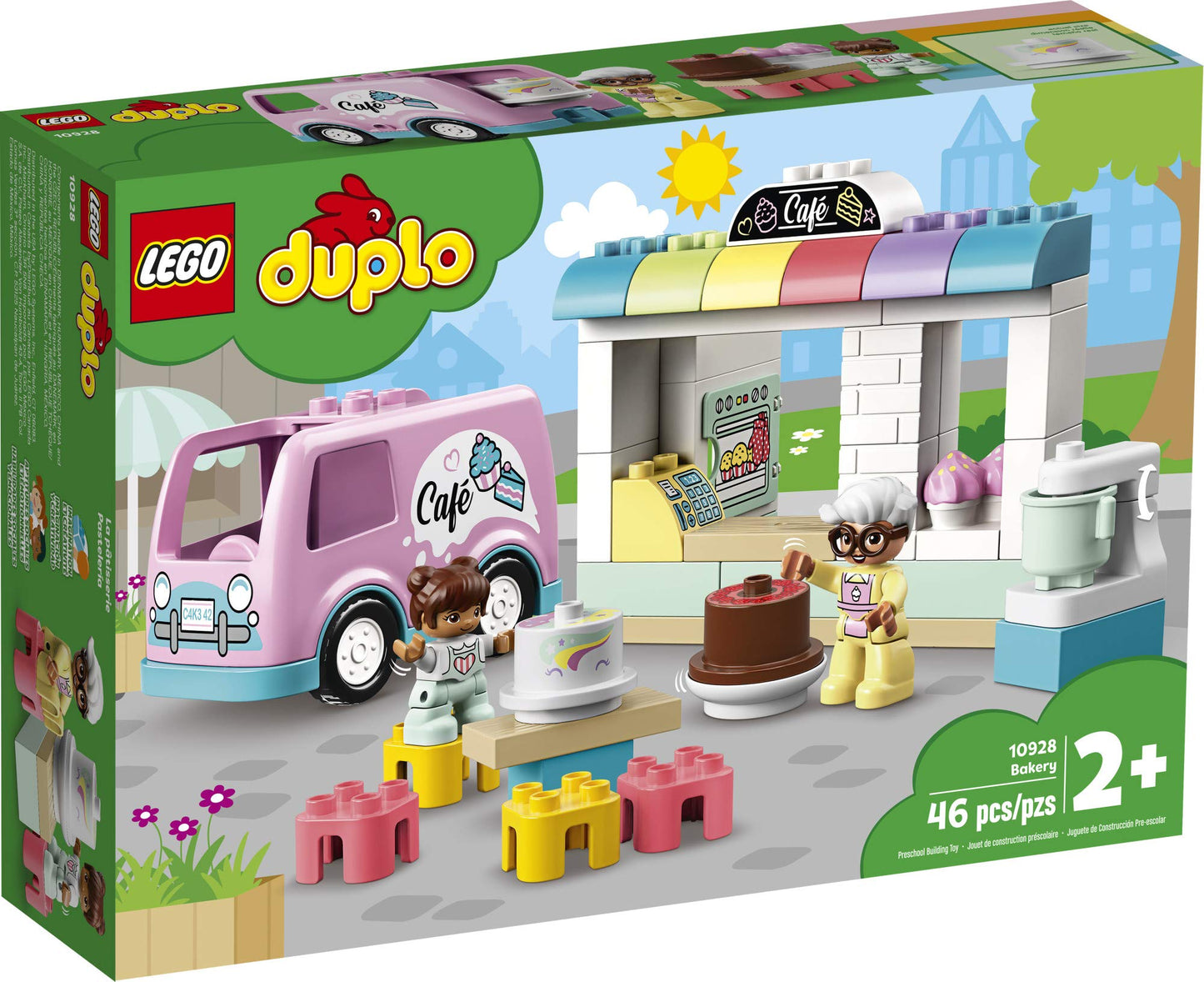 LEGO DUPLO Town Bakery 10928 Educational Play Café Toy for Toddlers, Great Gift for Kids Ages 2 and Over (46 Pieces)