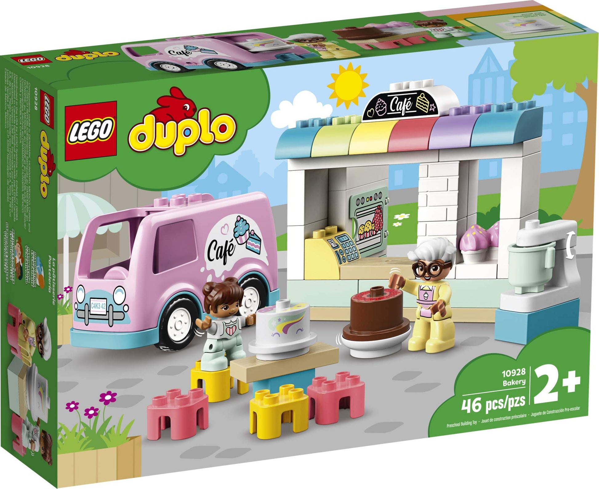 LEGO DUPLO Town Bakery 10928 Educational Play Café Toy for Toddlers, Great Gift for Kids Ages 2 and Over (46 Pieces)